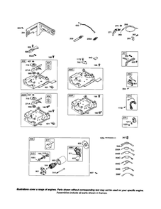 Starter Motor/Control Bracket Diagram and Parts List for 126300 0023-3776 Briggs and Stratton Engine